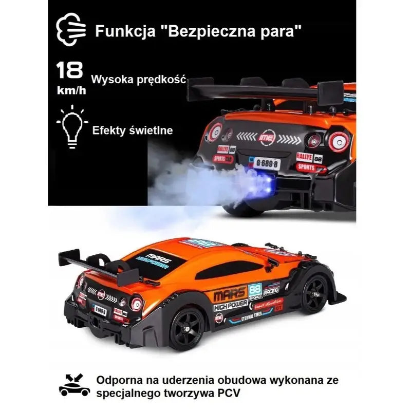 Samochód Rc do driftu z dymem 1:16